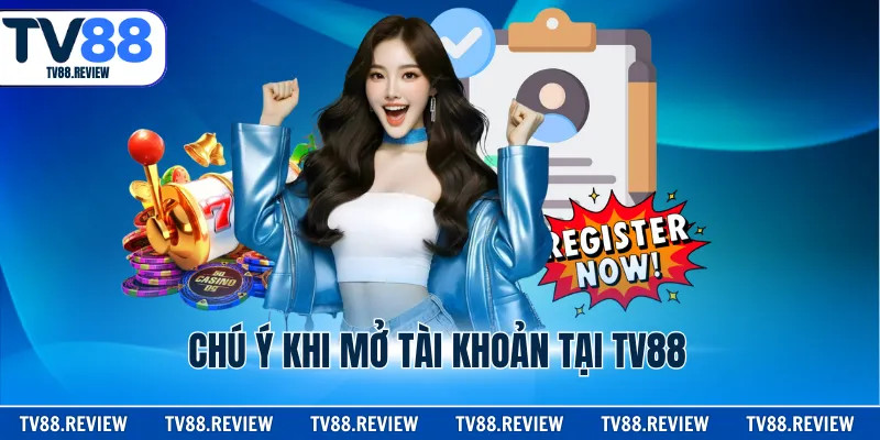 Chú ý khi mở tài khoản tại TV88