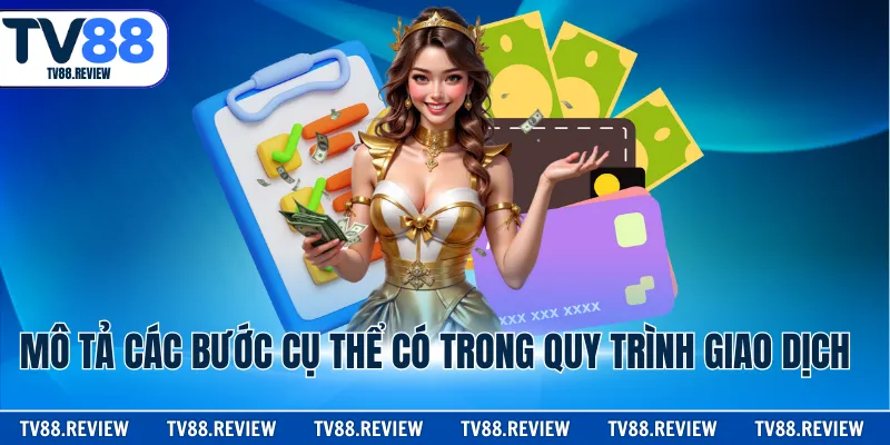 Mô tả các bước cụ thể có trong quy trình